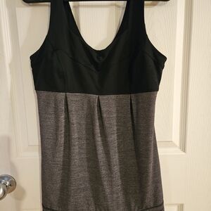 EUC Lululemon athletica Black and Gray Tame Me Tank Top